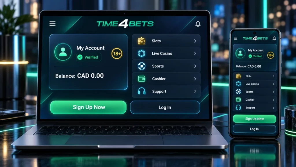 time4bets hero register