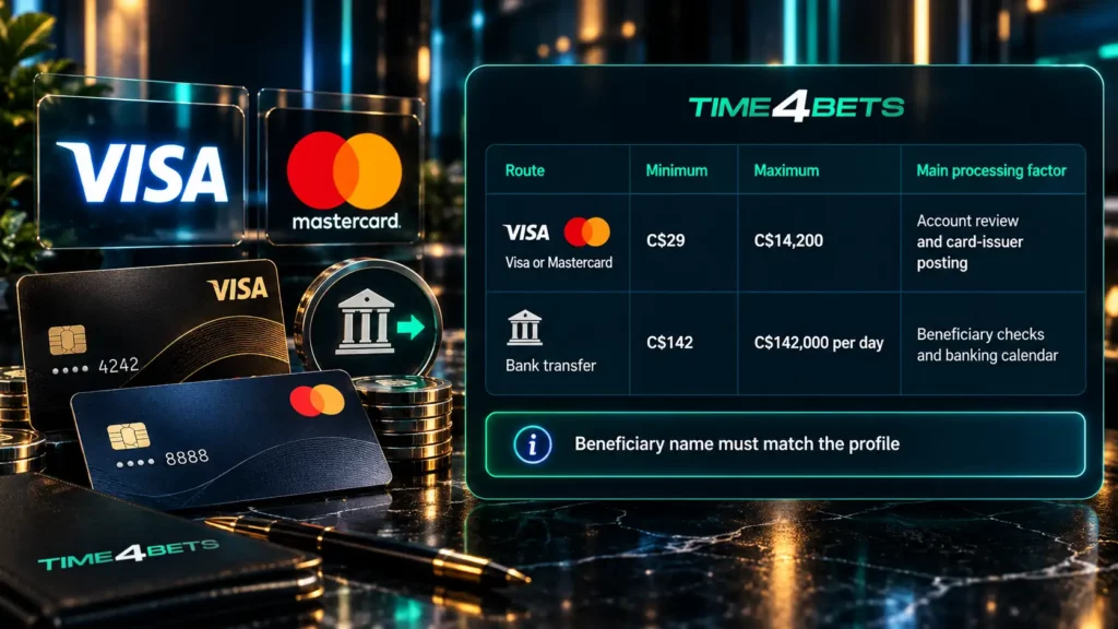 time4bets withdrawal limits